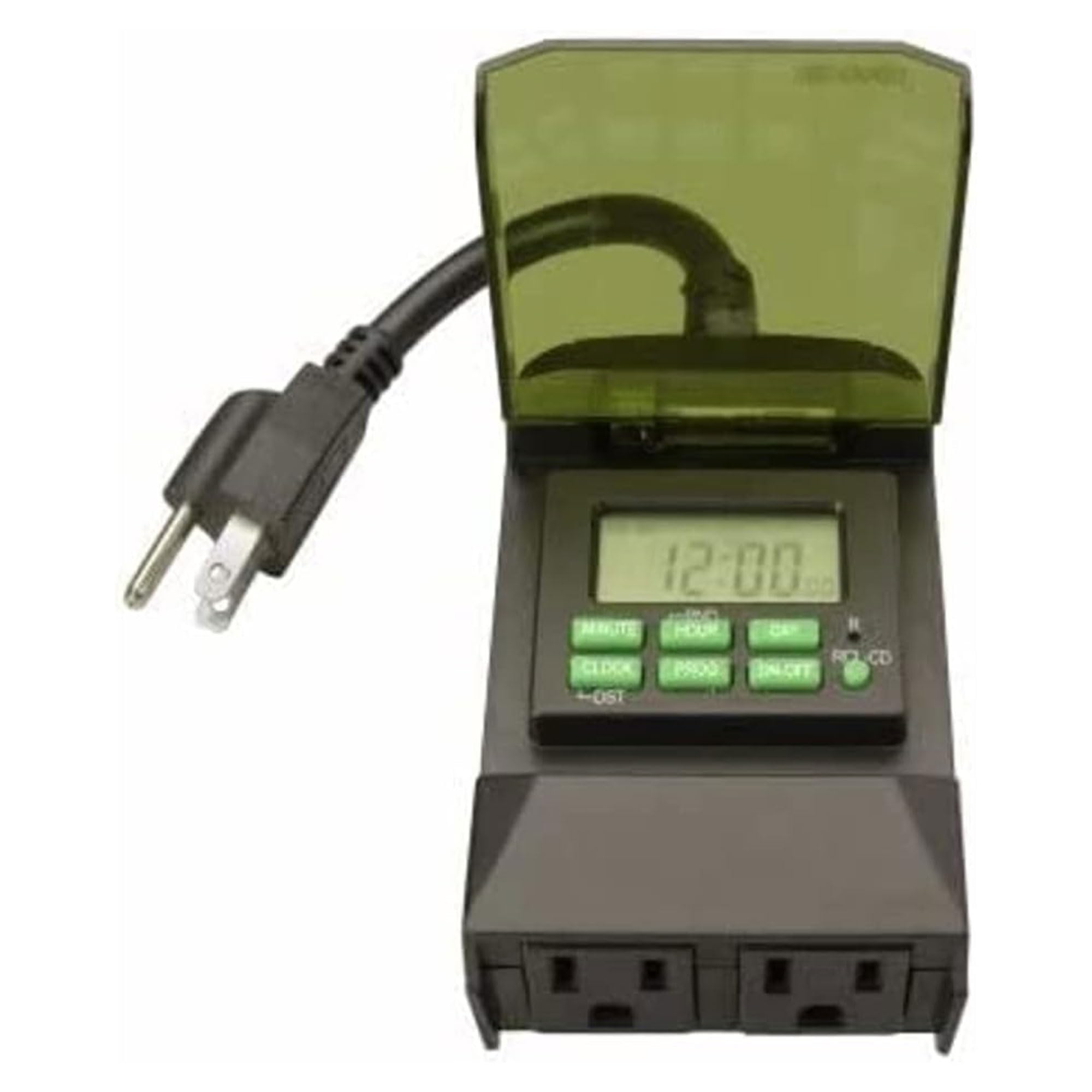 Woods 50014WD Outdoor 7-Day Digital Plug-In Timer for Garden Lighting
| Woods 50014WD Outdoor 7-Day Digital Plug-In Tim