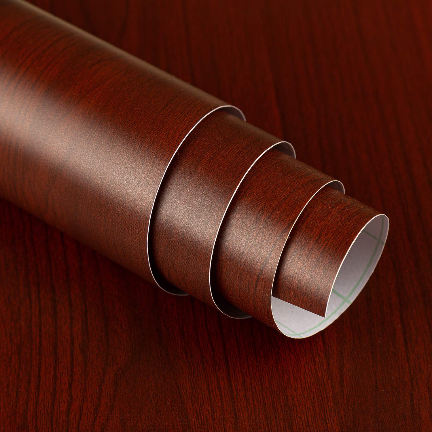 JSEVEM Red Brown Wood Vinyl Wrap Peel and Stick Wallpaper for Furniture Kitchen
| JSEVEM Removable Self-Adhesive Wallpa